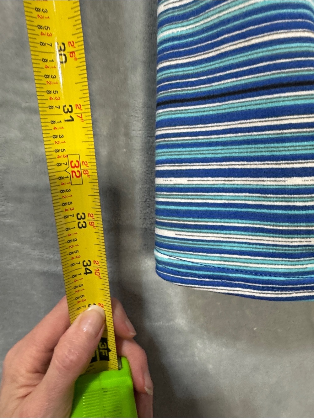 Soybu Blue Striped Mini Dress with Black Straps - Picture 4 of 6